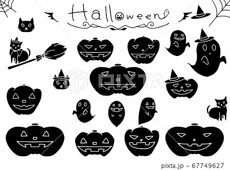 ハロウィン　カボチャ　手描き 67749627