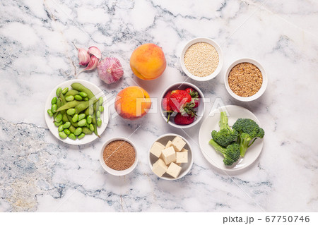 Estrogen-Rich Foods, Menopause Diet. 67750746