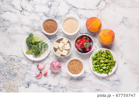 Estrogen-Rich Foods, Menopause Diet. 67750747