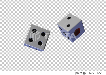 サイコロ 透過素材 のイラスト素材