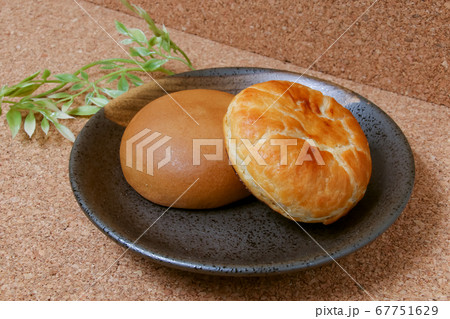 和菓子、まんじゅう、食べ物、お茶菓子、和、あんこ、饅頭、パイ 67751629