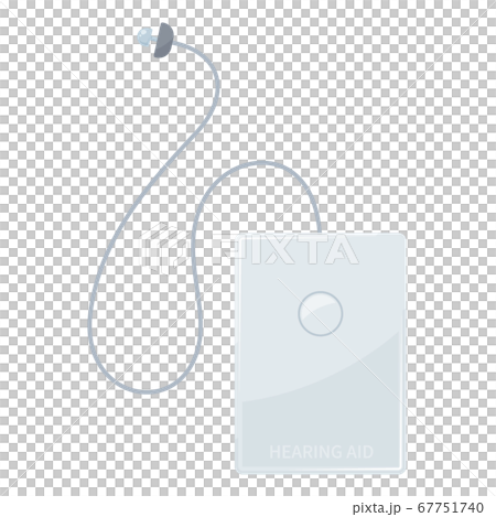 ポケット型補聴器のイラスト 67751740