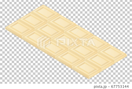 板ホワイトチョコレートのイラスト素材