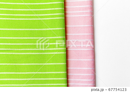 kitchen cloth isolated on white background, close up 67754123