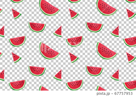 スイカのイラストパターン1のイラスト素材