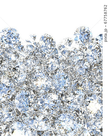 ブリリアントカットダイヤモンドイメージのバックグラウンド　CGイラストデザイン 67758762