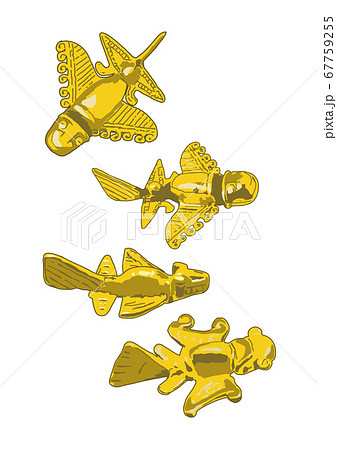 イラストデータ 黄金ジェット2のイラスト素材