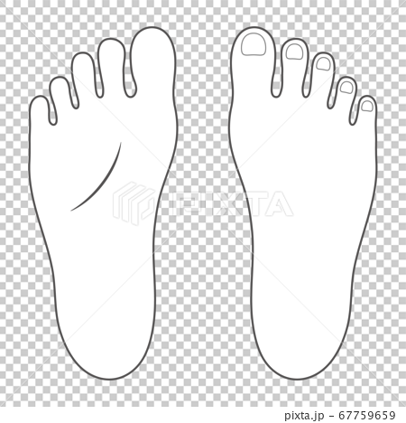 foot clip art black and white