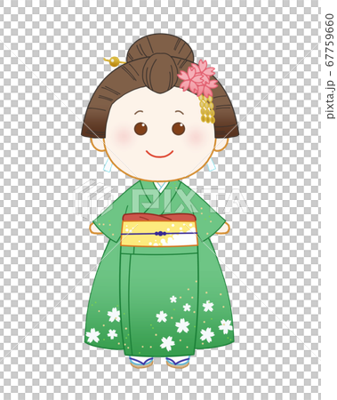Woman in kimono, national costume 67759660