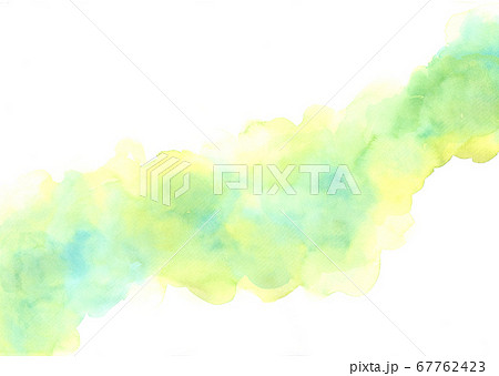 Frame of green abstract watercolor hand painting on white background. Frame of green abstract watercolor hand painting on white background. 67762423