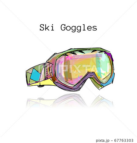 Ski googles, sketch for your design Ski googles, sketch for your design 67763303