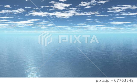 海 雲 ブルー世界 3DCG 海 雲 ブルー世界 3DCG 67763348