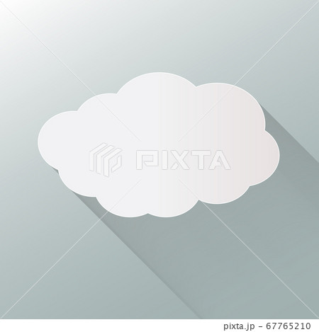 cloud icon isolated on background. Cloud flat illustration vector. eps10 format. 67765210