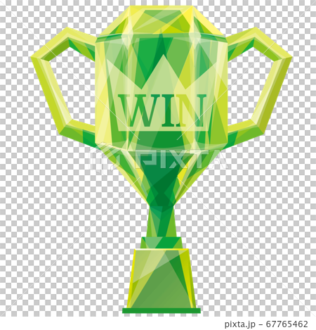 エメラルドグリーンの優勝カップ 67765462