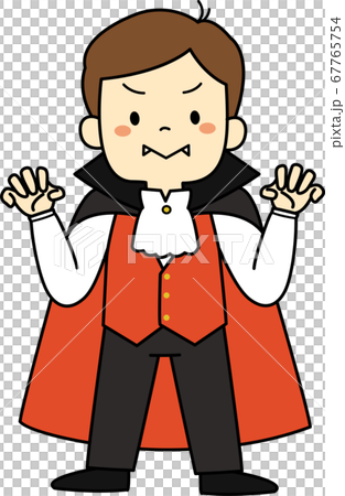 一系列為萬聖節打扮的孩子（有吸血鬼，男孩和輪廓） 67765754