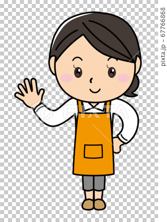 Girl 01_05 (smiling female series posing in an apron) 67766868