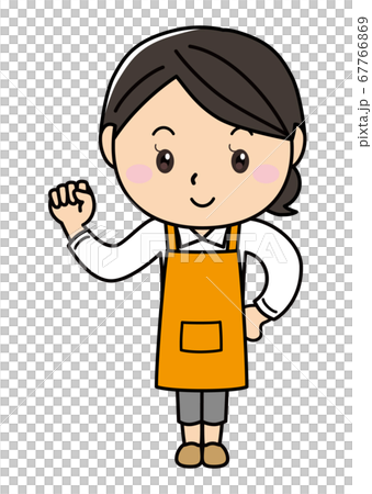 Girl 01_06 (smiling female series posing in an apron) 67766869