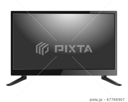 Black LED television screen blank on background. Black LED television screen blank on background. 67766907