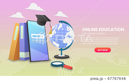 online education on Mobile with books Application online education on Mobile with books Application 67767648