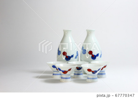 酒井田柿右衛門 徳利 盃 酒器 骨董品 67770347