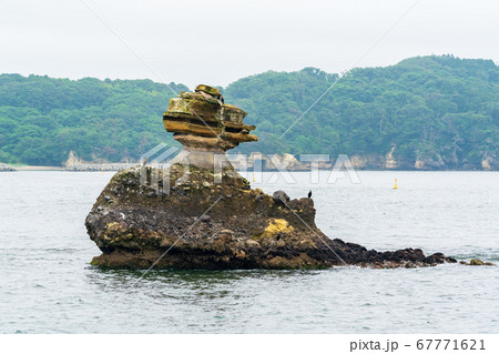 日本三景松島の風景　仁王島　宮城県 67771621