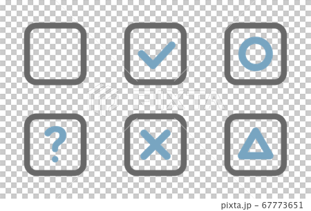 複選框圖標集/圓圈/十字/？ /三角形 67773651