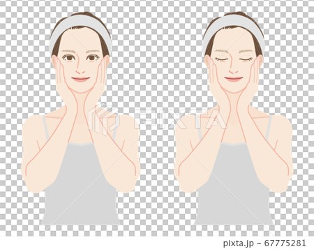 Women who do skin care - Stock Illustration [67775281] - PIXTA