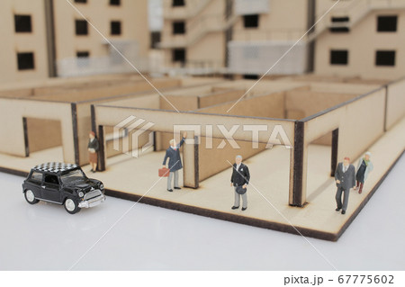 Scale Model Building. Floor, architectural with Scale Model Building. Floor, architectural with 67775602