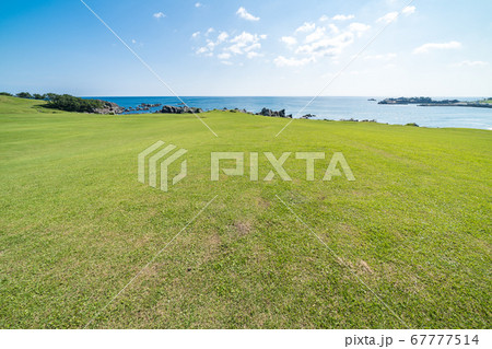 青森県八戸市　種差海岸の綺麗な風景 67777514