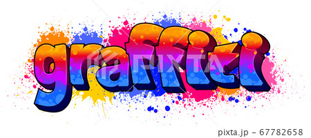 Graffiti Text Logotype Design 67782658