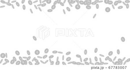 Bitcoin, internet currency coins falling. Scattere 67783007