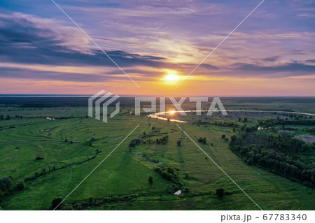 Rural summer sunset Rural summer sunset 67783340