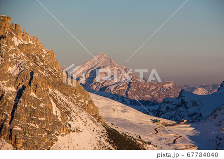 Italy Dolomites sunset view skiing area wolkenstein Winter Mountains Landscape Italian alpes Italy Dolomites sunset view skiing area wolkenstein Winter Mountains Landscape Italian alpes 67784040