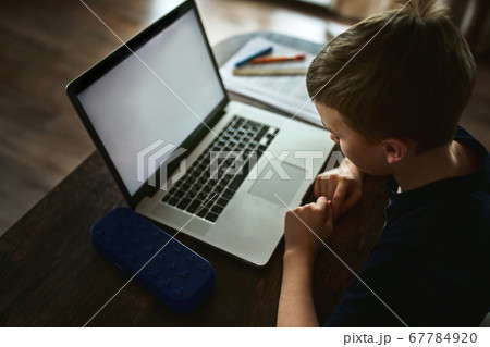 The concept of working from home and home family education. The concept of working from home and home family education. 67784920