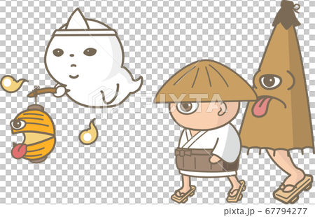 探索をするお化けと妖怪達 67794277