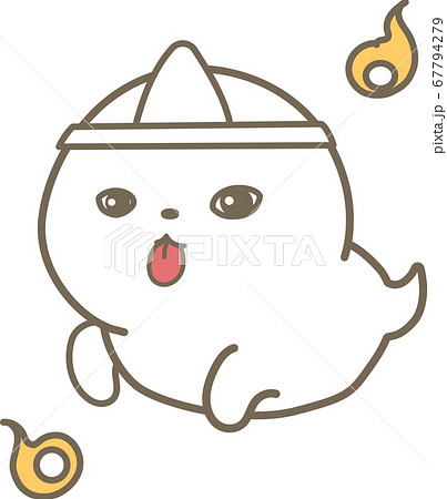 人魂と脅かすお化け 67794279