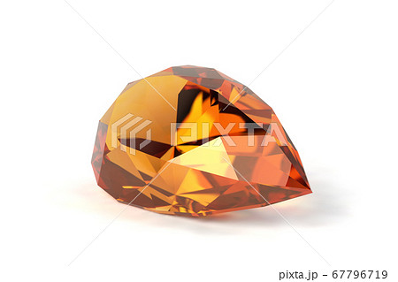 トパーズの宝石 ジュエリーのイラスト素材