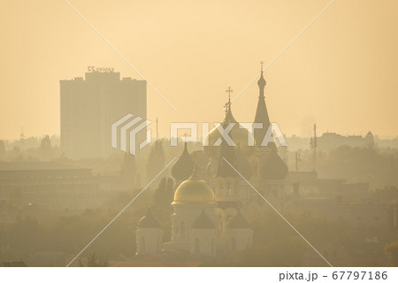Top view of the historic center of Odessa, Ukraine 67797186