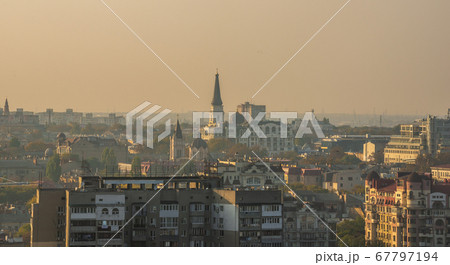 Top view of the historic center of Odessa, Ukraine 67797194