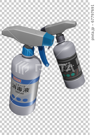Disinfection image (CG: transparent material) - Stock Illustration ...