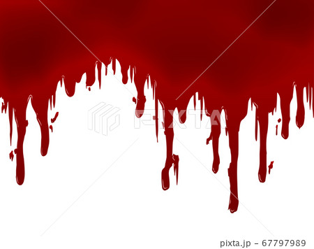 壁から垂れる血のイラスト素材