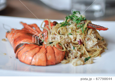 spaghetti, lobster spaghetti or shrimp spaghetti 67798644