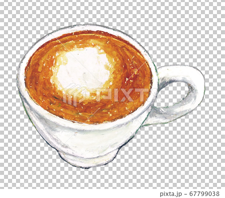 イラスト カプチーノ マキアートのイラスト素材