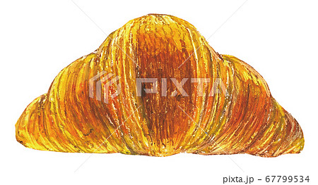 イラスト クロワッサンのイラスト素材