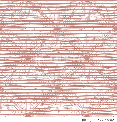 Modern pattern with pink flowers and lines on Modern pattern with pink flowers and lines on 67799782