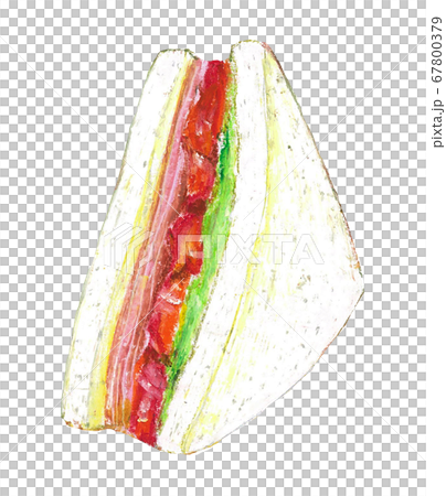 イラスト サンドイッチのイラスト素材