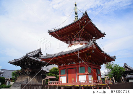 城下町の風情を残す尼崎寺町の長遠寺 67800718