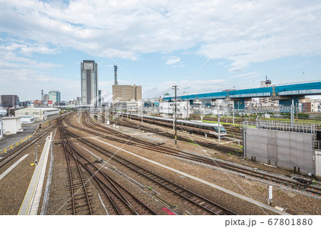 愛知県　名古屋都市風景　向野橋からの風景 67801880