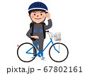 自転車で宅配　デリバリー 67802161