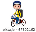 自転車で宅配　デリバリー 67802162